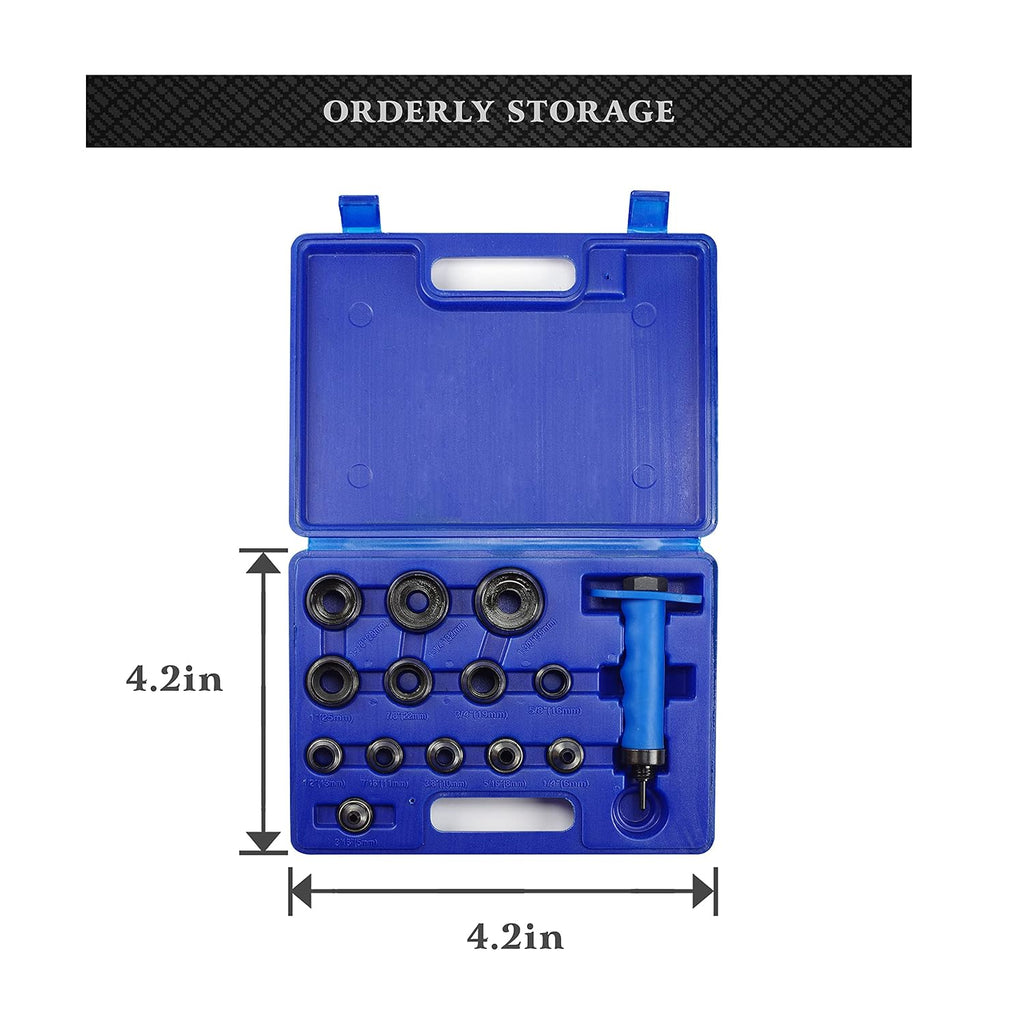 14 pcs Hollow Punch Kit with Storage Case Z58130