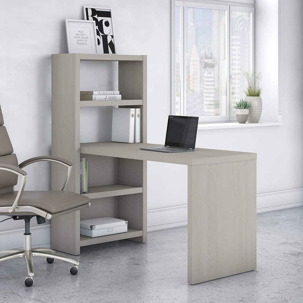Gray Sand Bookcase Desk A5339