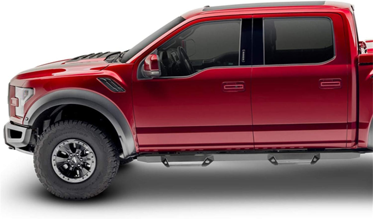 Cab Length Textured Black Running Boards W876