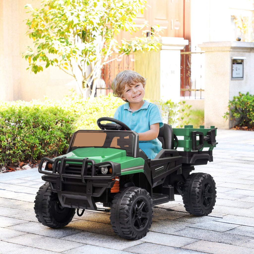 12V Ride-On Truck with Trailer and Remote Control R988
