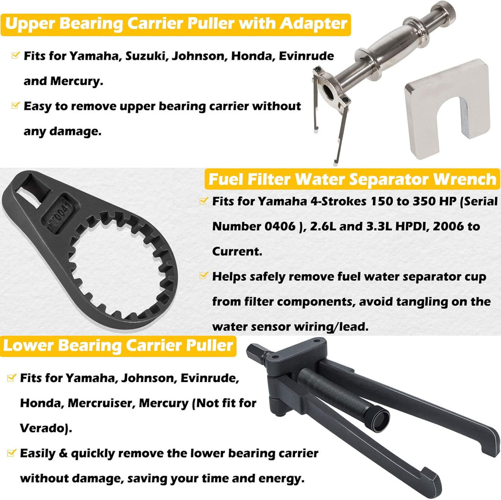 Fuel Filter Water Separator Wrench & Bearing Carrier Puller E32636