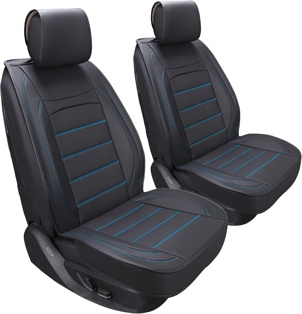 Beige Waterproof Leather Car Seat Covers Full Set Z339666