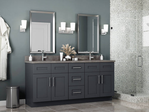 27-in W x 34.5-in H x 21-in D Onyx Painted Pine Base Cabin U9236