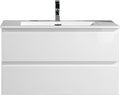 36 Inch Wall Mounted Bathroom Vanity with 2 Drawers and Sink L921