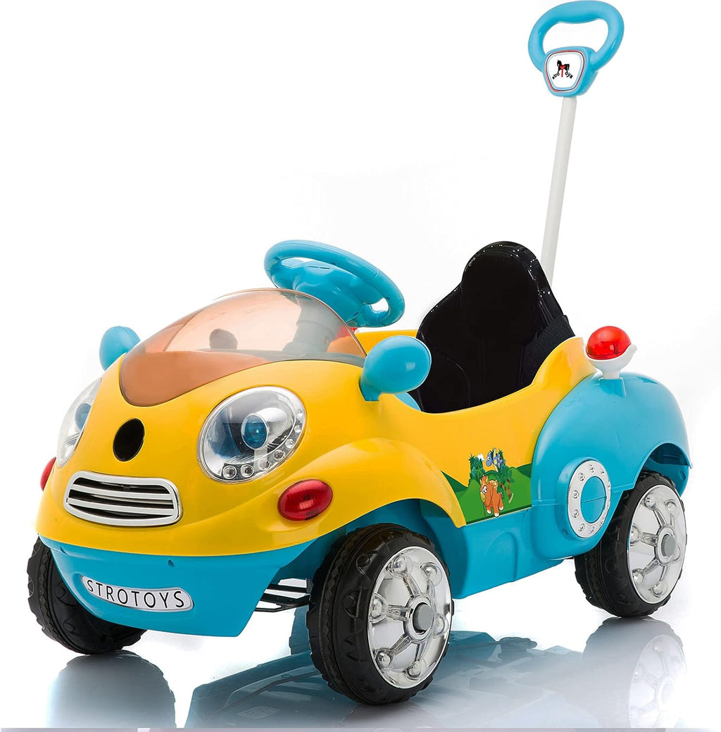 Blue Ride On Push Car for Toddlers with Remote Control L313