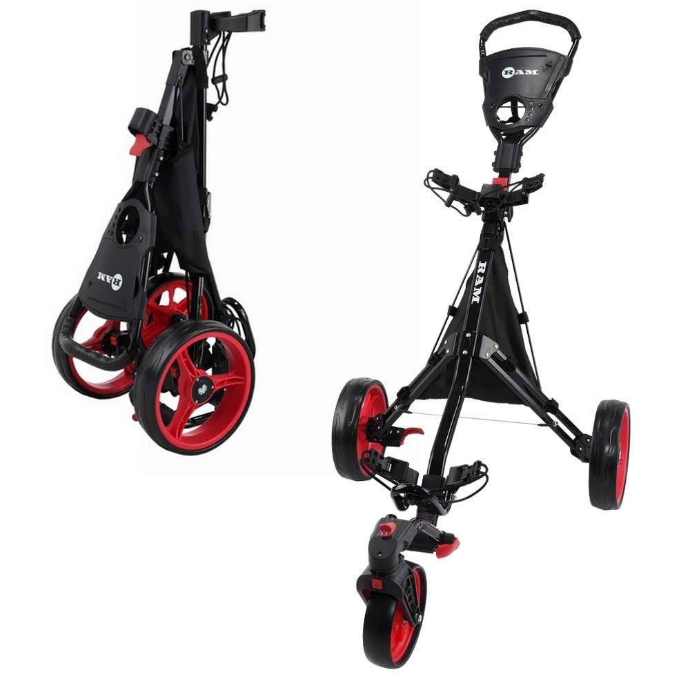 Golf Push Pull Cart with 360 Rotating Front Wheel C464