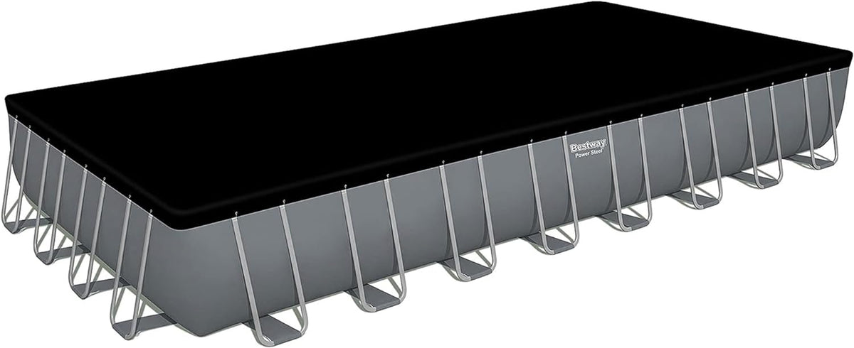 31' 4" x 16' x 52" Rectangular Metal Frame Above Ground Swimming Pool Set A30896