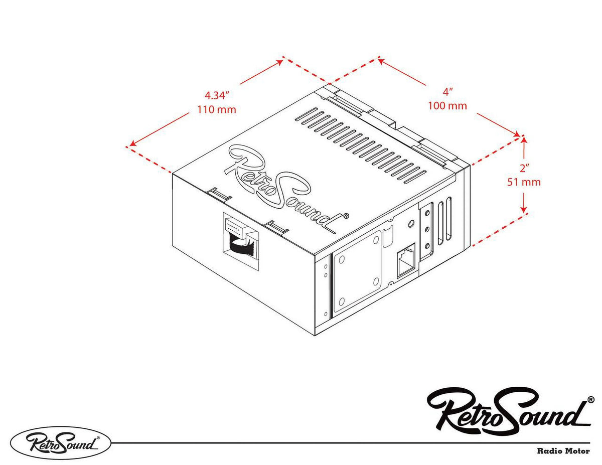 Compatible with 1969-75 Jaguar XJ Series Bluetooth AM/FM Radio E658