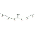 Satin Nickel Six Light Swing Track Bar N8315