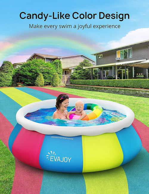 10ft 30in Inflatable Swimming Pool with Pool Cover G104482