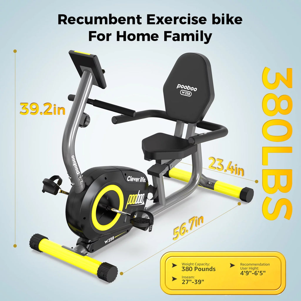Recumbent Exercise Bike Magnetic Resistance T93340