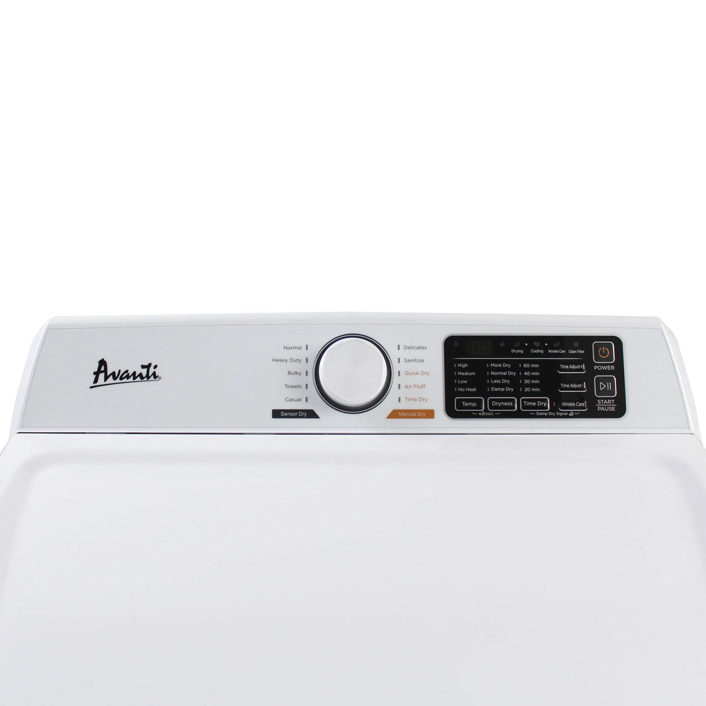 Front Load Electric Clothes Dryer 7.0 Cu. ft. White J410032