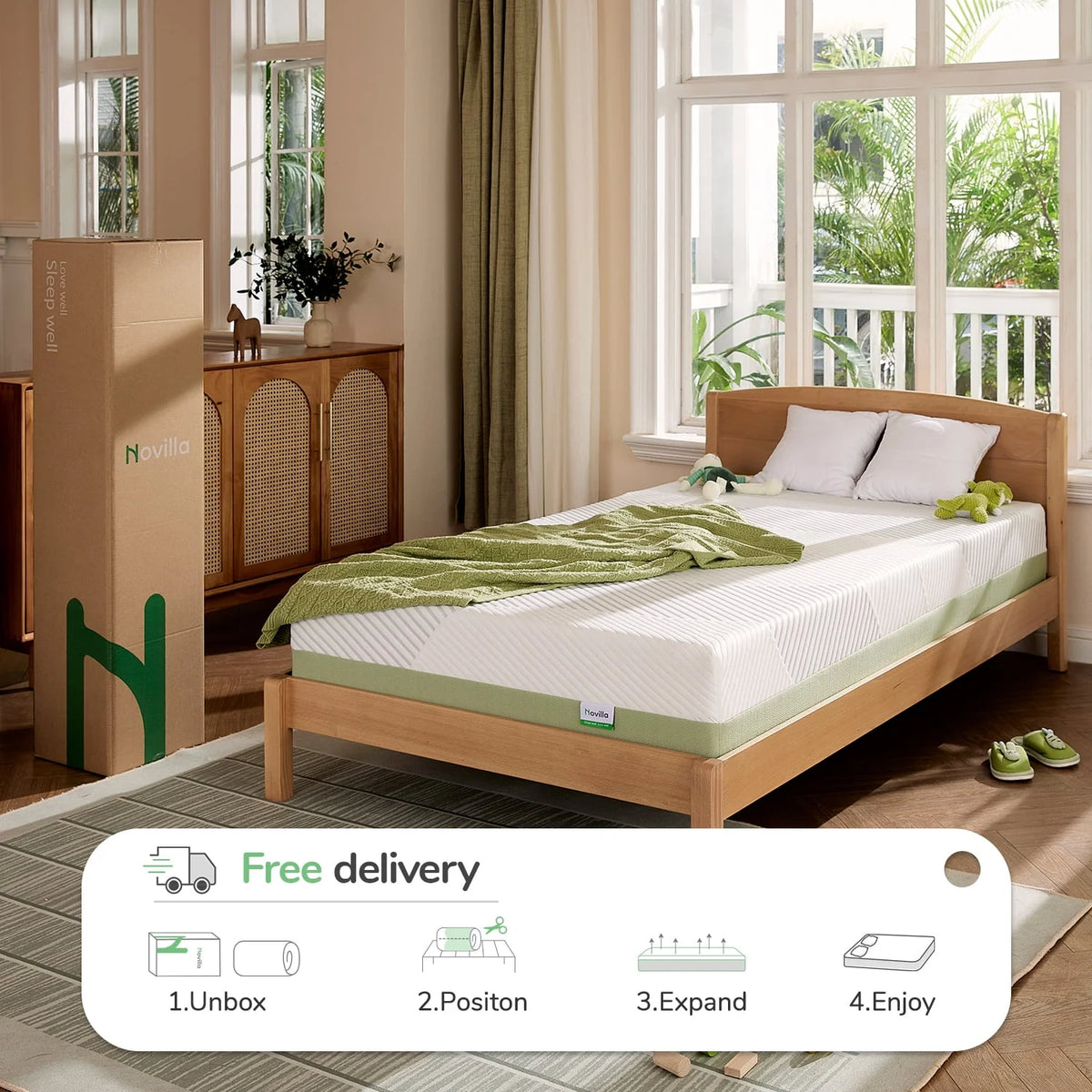 Twin 6 inch Gel Memory Foam Mattress Y828