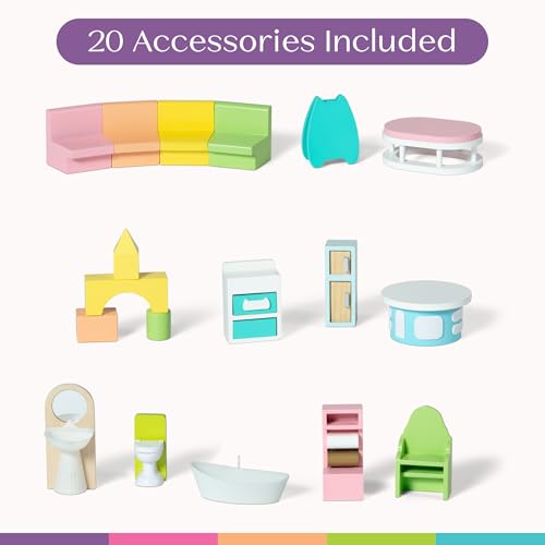 Pretend Play Playhouse with 20 Accessories W23254