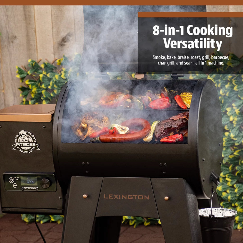 500 Sq in Wood Fired Pellet Grill and Smoker I992