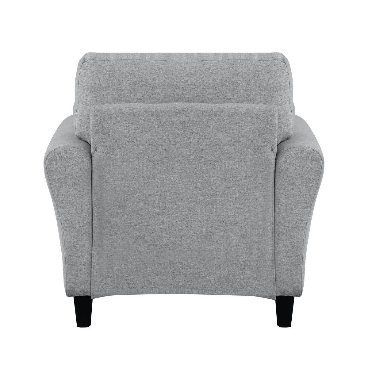 Dark Gray Textured Fabric Upholstered Chair R193