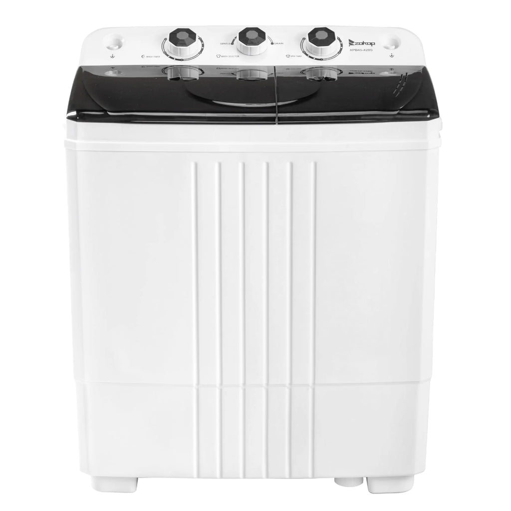Portable 20lbs Twin Tub Compact Semi-automatic Washing Machine J74080