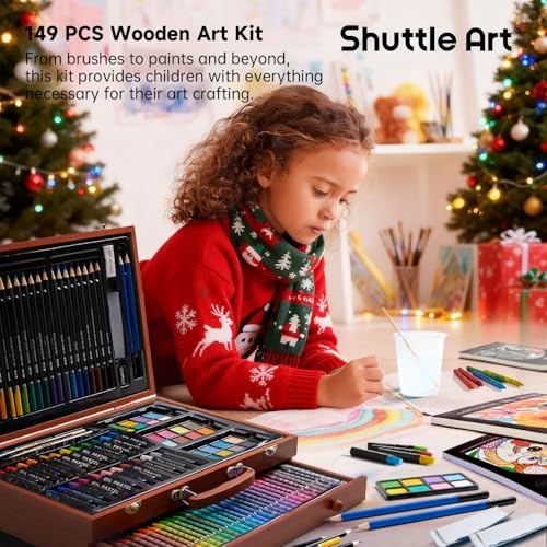 149 Piece Art Set in Wooden Case Q174933