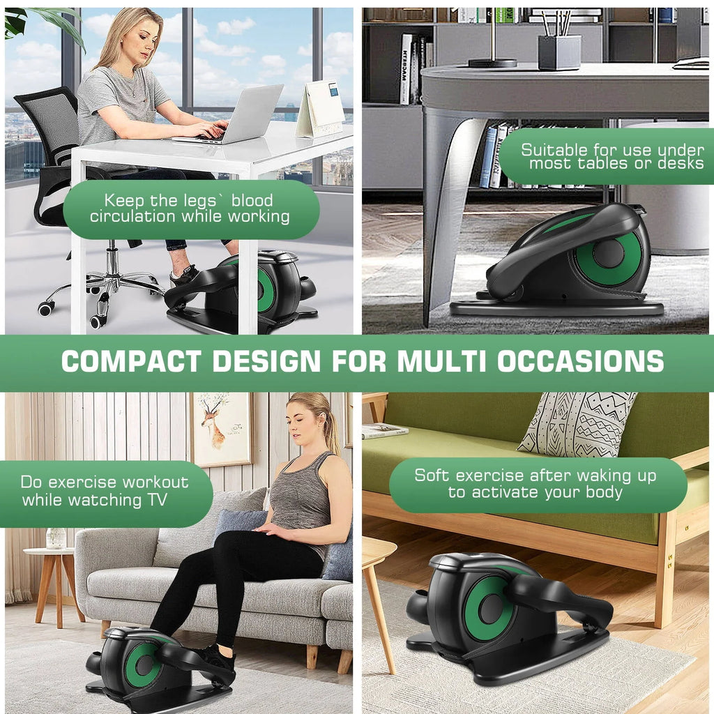 Under Desk Elliptical Pedal Exerciser with Remote & Data Monitor H466302