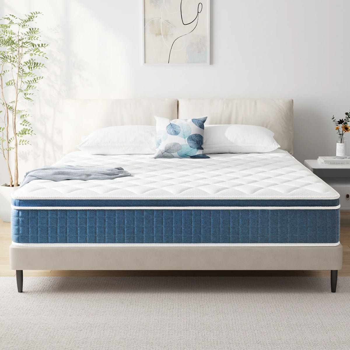 Queen Size Hybrid Innerspring and Gel Memory Foam Mattress L385999