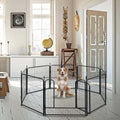 8 Panel Metal Exercise Pen with Pet Door C74152