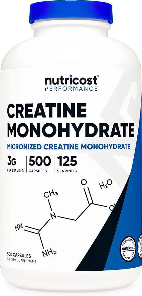 Micronized Creatine Monohydrate 3,000mg 500 Capsules O55477