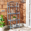 4 Tier Wrought Iron Outdoor Bakers Rack D9594