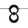 Indoor Outdoor HDTV Antenna, UHF VHF, Multi-Directional, 60+ Mile Range, Black I15346