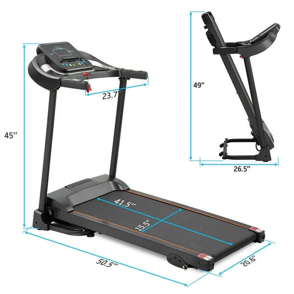 Electric Treadmill with 12 Programs Incline Adjustment S70373