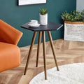 Faux Marble End & Side Table with Dark Gold Metal Legs H862257