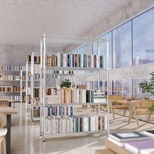 4 Tier Adjustable Heavy Duty Metal Wire Shelving Unit N141739