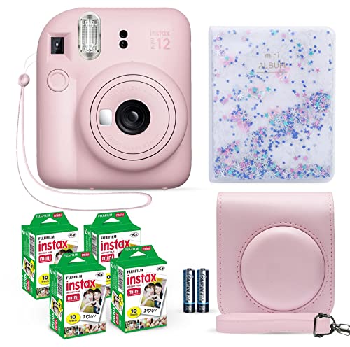 Lilac Purple Instant Camera with 40 Sheets Film and Carrying Case J960346