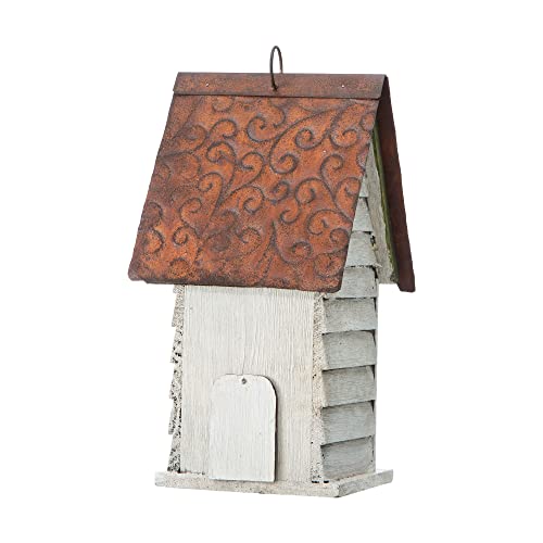 Hanging Distressed Wooden Birdhouse C2481