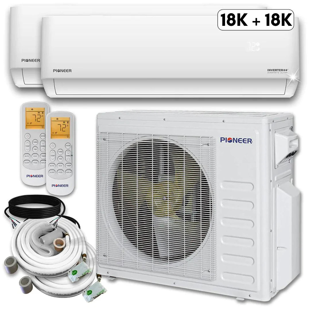 36,000 BTU 2 Zone Ductless Air Conditioner and Heat Pump Z864