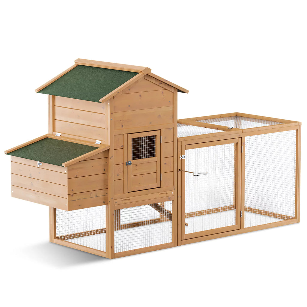 80 inch Wooden Chicken Coop with Nesting Box R5235