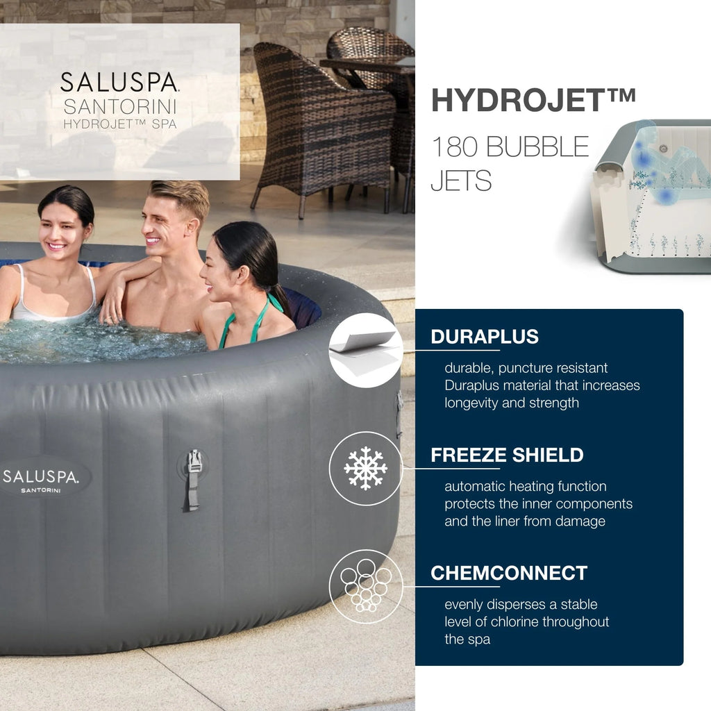 Inflatable Hot Tub with LED Light 5-7 Person H5439
