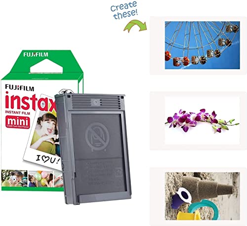Lilac Purple Instant Camera with 40 Sheets Film and Carrying Case J960346