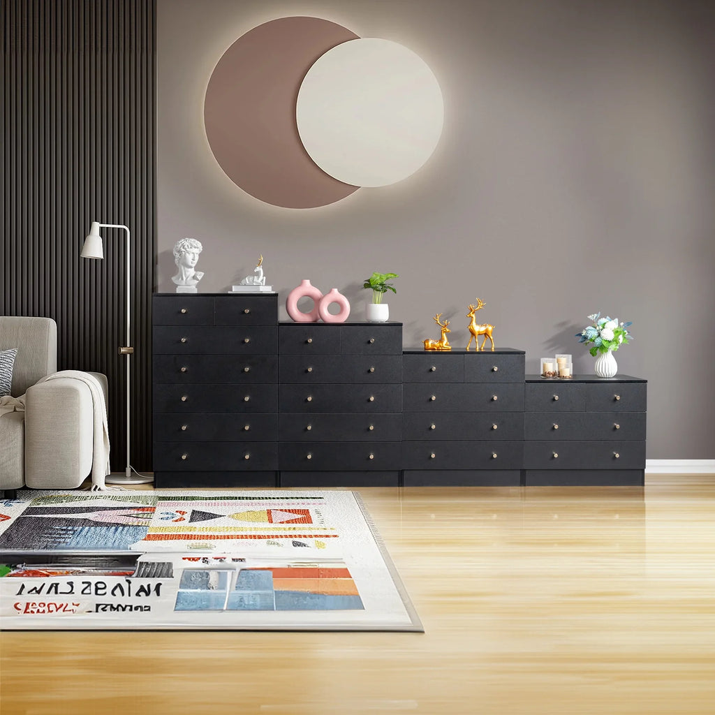 White 7 Drawer Wood Dresser Y203176