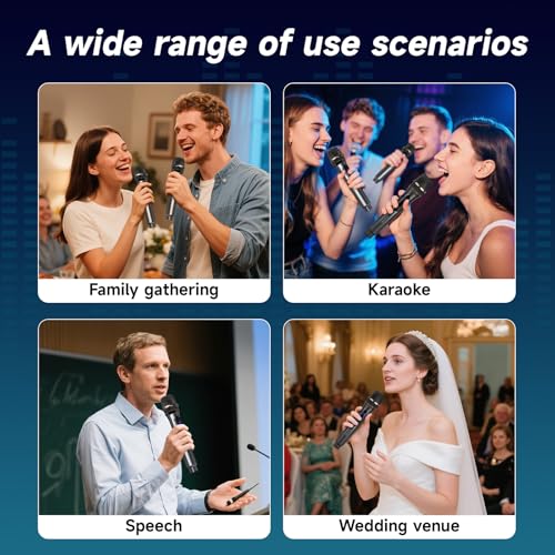 Wireless Karaoke Microphone Rechargeable Handheld D671