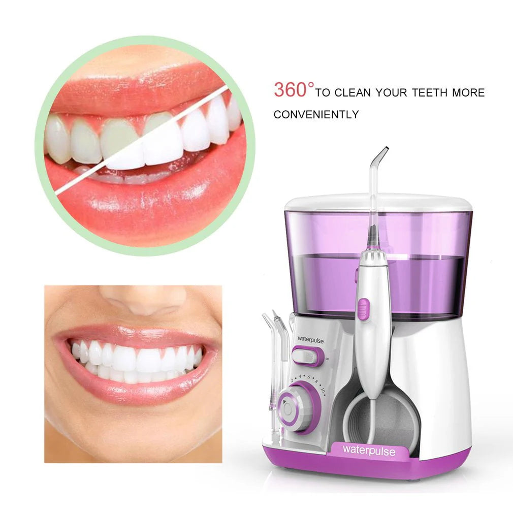 800ml Electric Dental Water Flosser Oral Irrigator with 5 Tips T355330