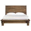 Full Platform Bed in Natural Wood Q688