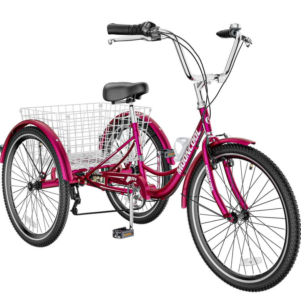 3 Wheel Folding Tricycle 7 Speed Adult Trike T238185