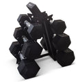 Black Hexagonal Dumbbell Weight Set F755