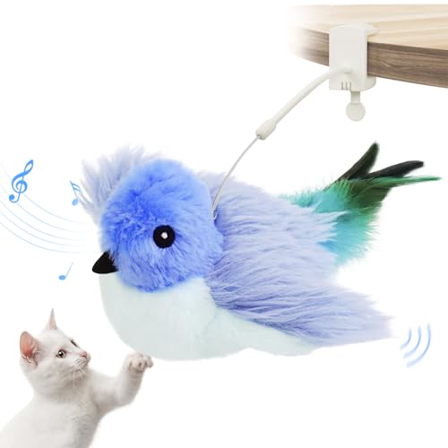 Blue Rechargeable Interactive Cat Toy with Catnip J925112