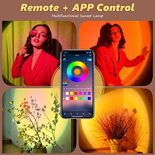 LED Sunset Projection Lamp with Remote Control Q16363