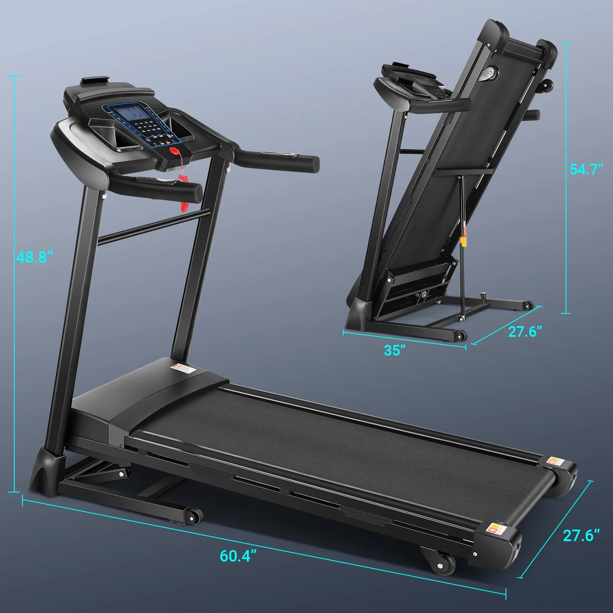 3.25 HP Folding Treadmill with 15-Level Inclines G54948