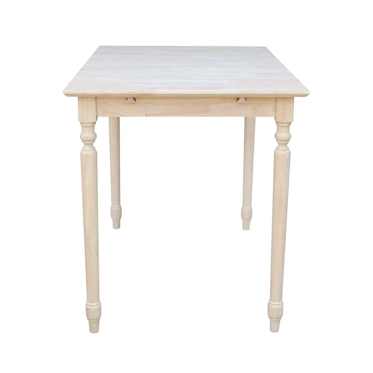 Unfinished Parawood Counter Height Dining Table with Butterfly Extension V4239