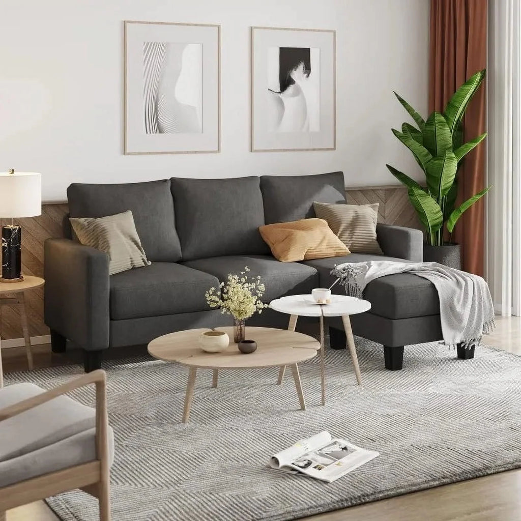 Convertible L-Shaped Sectional Sofa A8285