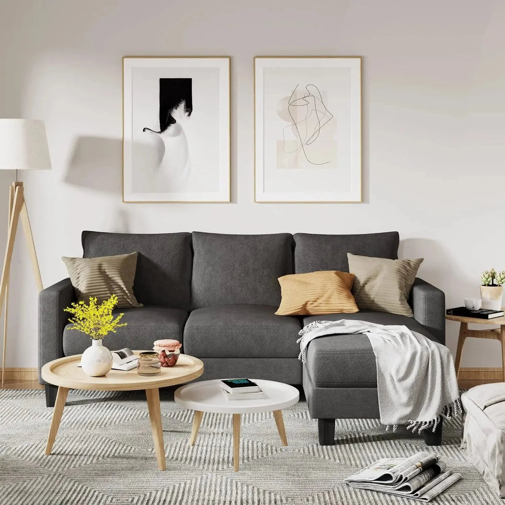 Convertible L-Shaped Sectional Sofa A8285