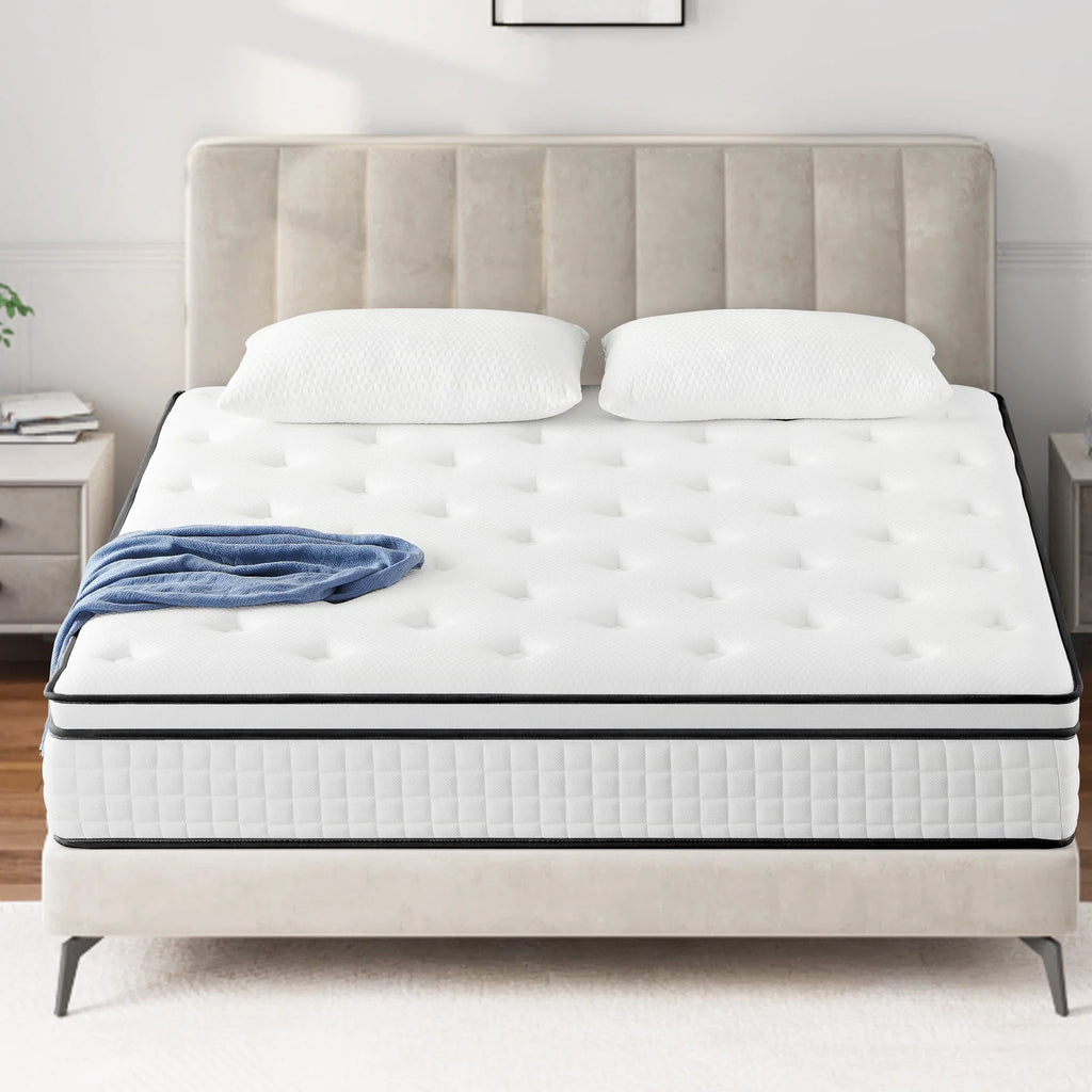 Queen 12 Hybrid Innerspring Gel Memory Foam Mattress Y42558
